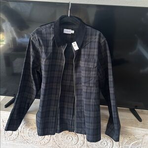 Topman Charcoal Checkered Jacket